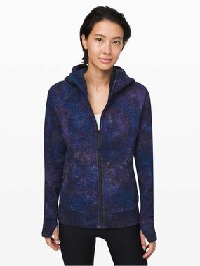 LULULEMON Full Zip-up Scuba Hoodie - Polar Lights/ Starlight Blue and Purple